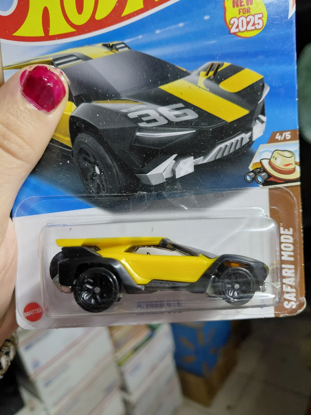 Hot Wheels Amaru GTC (Model JBB52) from the 2025 Safari Mode series (number 4/5